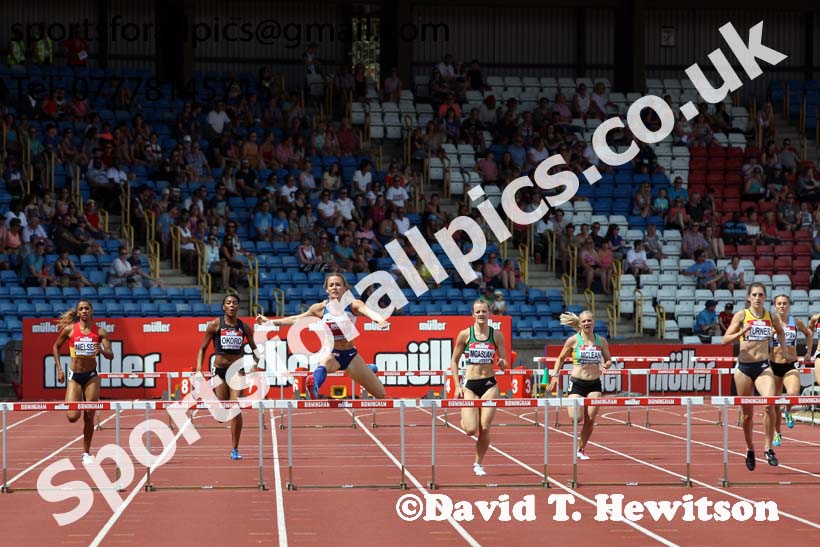 Womens 400 metres hurdles, Muller British Championships, Alexander Stadium, Birmingham. Photo: David T. Hewitson/Sports for All Pics
